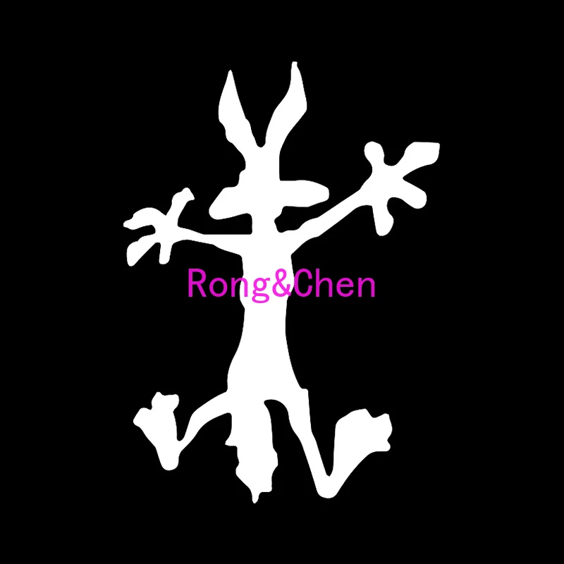 Rongchen Trading Car Sticker Coolest Wile Coyote Silhouette Waterproof KK Windshield Skateboard Decals PVC Best Selling Boutique