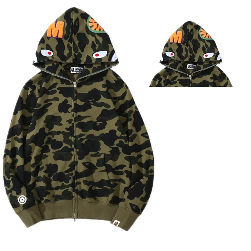 

Женская толстовка с капюшоном, камуфляжная толстовка с вышитыми буквами и капюшоном в стиле s, Ins, 2022