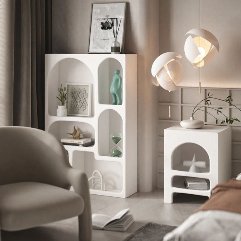 Прикроватная тумбочка в кремовом стиле простой современный диван приставной