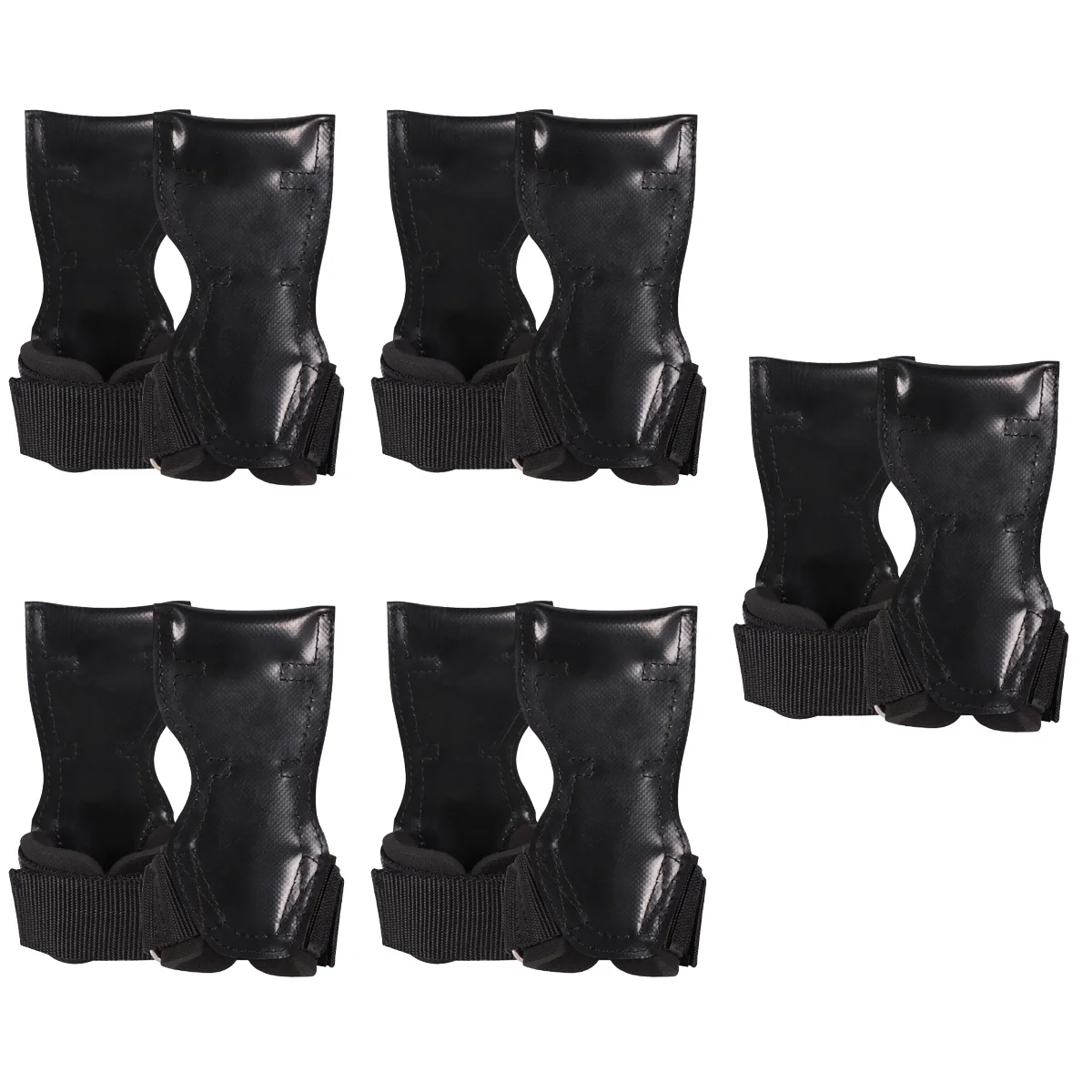 

5 Pairs Sports Glove Non-Slip Palm Pad Training Wrist Strap Grip Glove Wrist Strap for Fitness