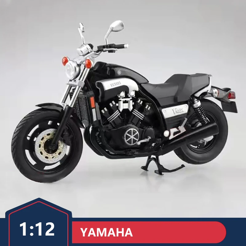 Фото Оригинальная Коллекционная модель автомобиля 1:12 Qingdao club YAMAHA Yamaha Vmax локомотив big devil модель мотоцикла №1