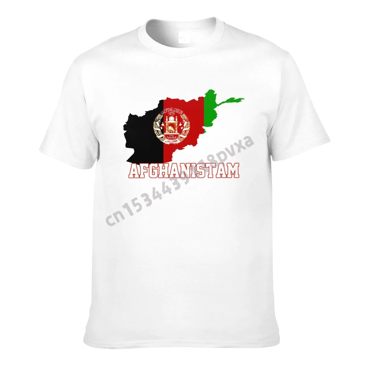 

Футболка мужская с флагом Афганистана, картой страны с надписью «It Map IN MY DNA», 100% хлопок