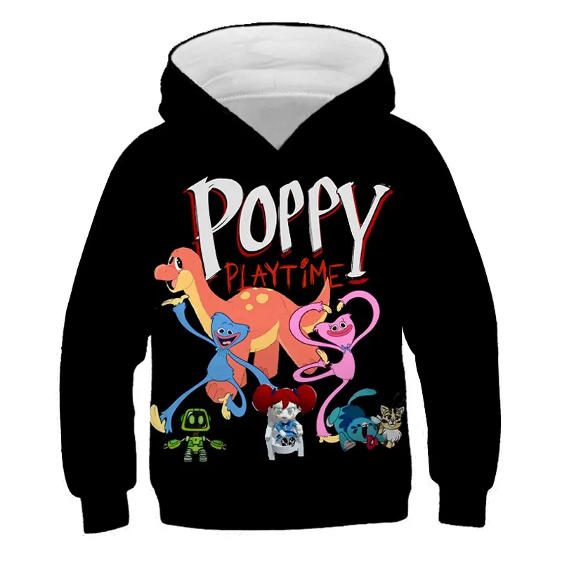 

Huggy Wuggy From Poppy Playtime 3D Print Children Hoodies Fashion Baby Boys Cool Game Pattern Hoodie Kids Cosplay Sweatshirt