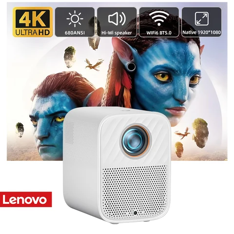 Lenovo 100S светодиодный проектор высокой четкости 4K портативный проектор с автофокусом 1920*1080 Android 650ANSI