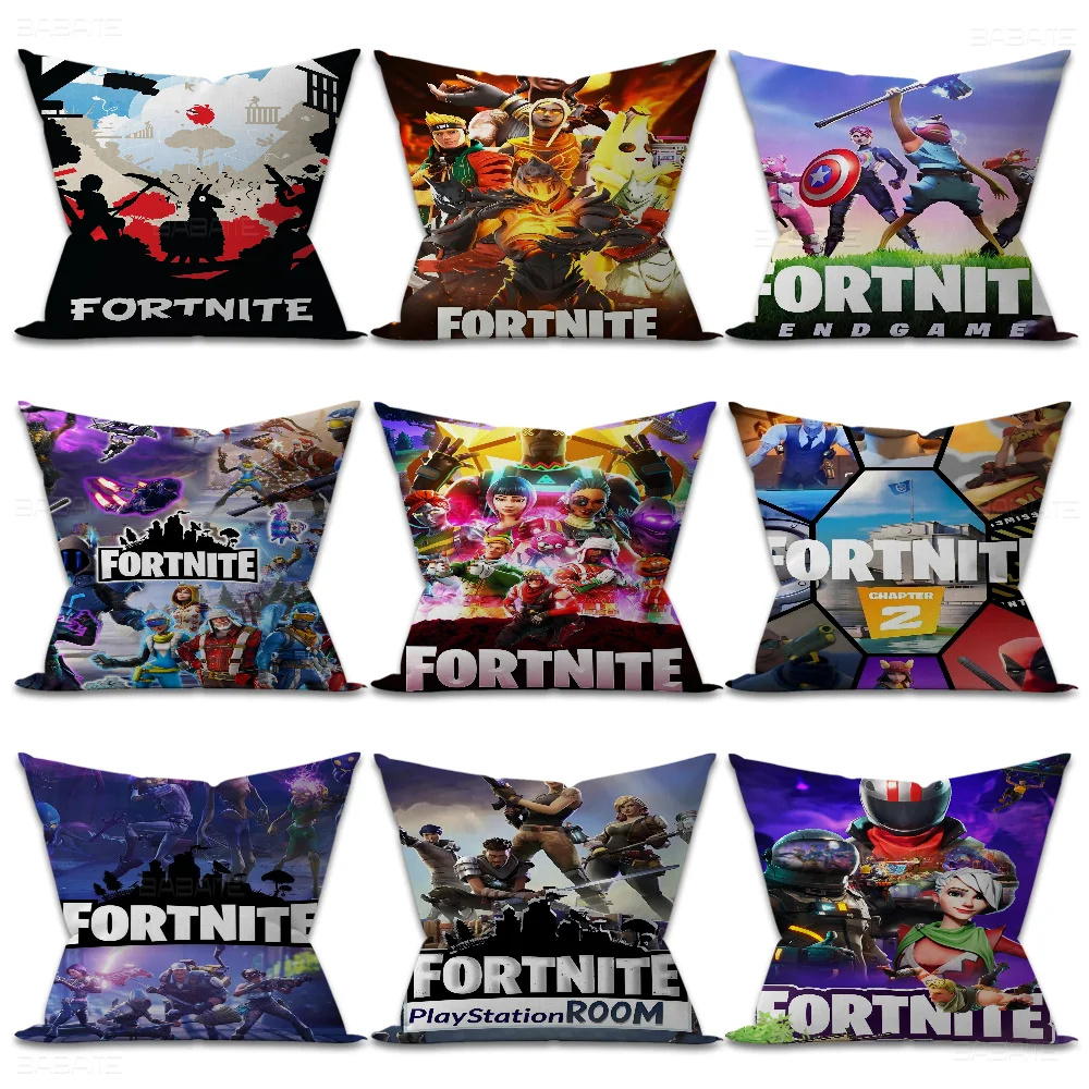 F-Fornite Personalized Pillow Dust Cover Bedroom Kids Party Decoration Pillowcase Birthday Children Gift