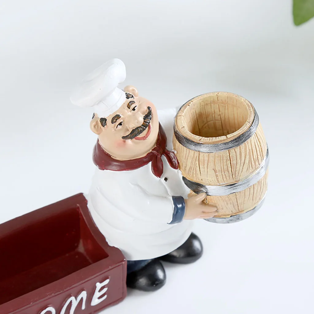 Реалистичная статуя шеф-повара держатели для зубочисток повар украшения стола