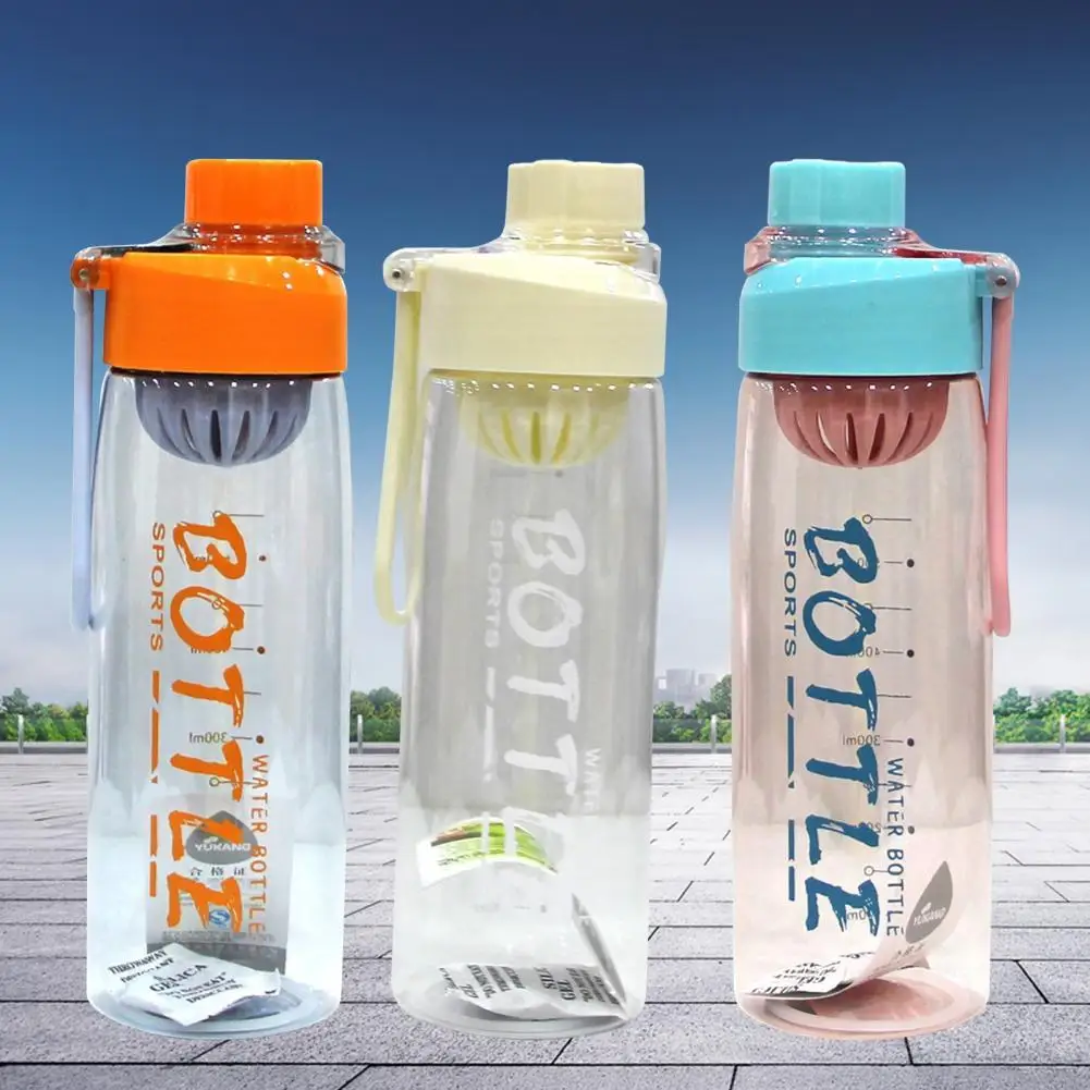 

750ml Water Bottle Ultra-light Filter Design Food Grade Material Wide Mouth Water Bottle Travel Water Bottle for Gym