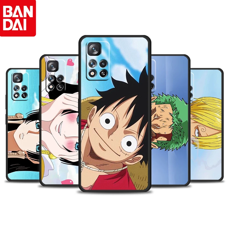 

One Piece Luffy Cartoon For Redmi 10 9 9C 9A 8 8A 7 7A 6 6A 5 5A 4X 5G Prime Pro Plus Silicone Soft Black Phone Case Funda Capa