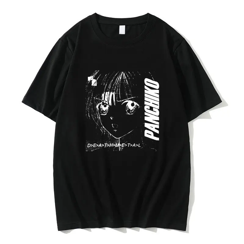 

Panchiko DEATHMETAL Album Tshirt Man Hip Hop Rock Style Tees Men Women 100% Pure Cotton T Shirts Summer Men's Oversized T-shirt