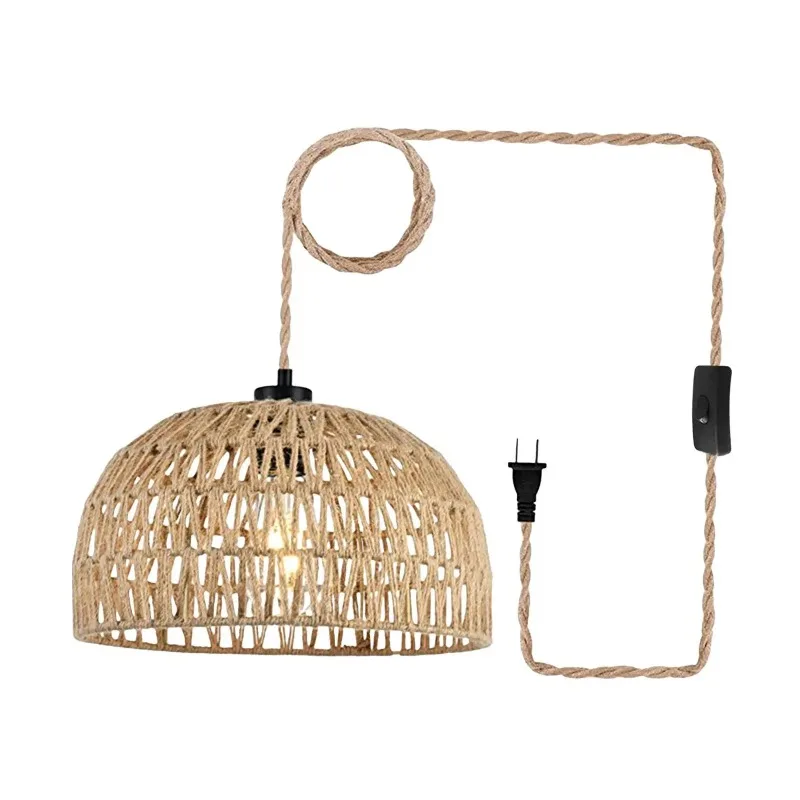 Декоративная подвесная люстра в стиле ретро Модный тканевый абажур для кафе