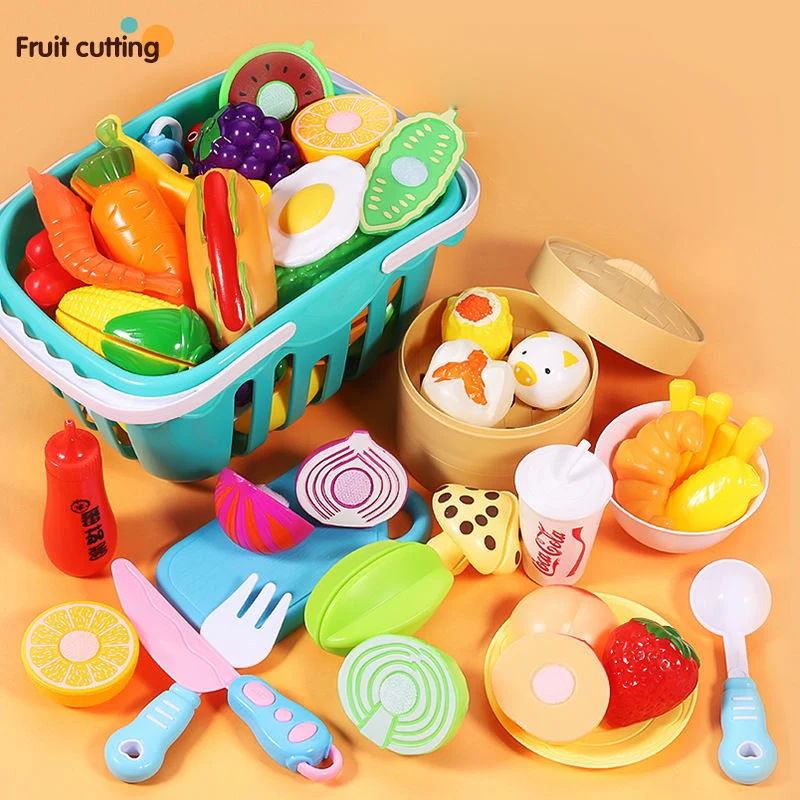 

Cute Children's Play House Simulation Cut Fruit Toy Vegetable Pizza Cutie Le Plastic Toy Fruit Set New Montessori Brain Game