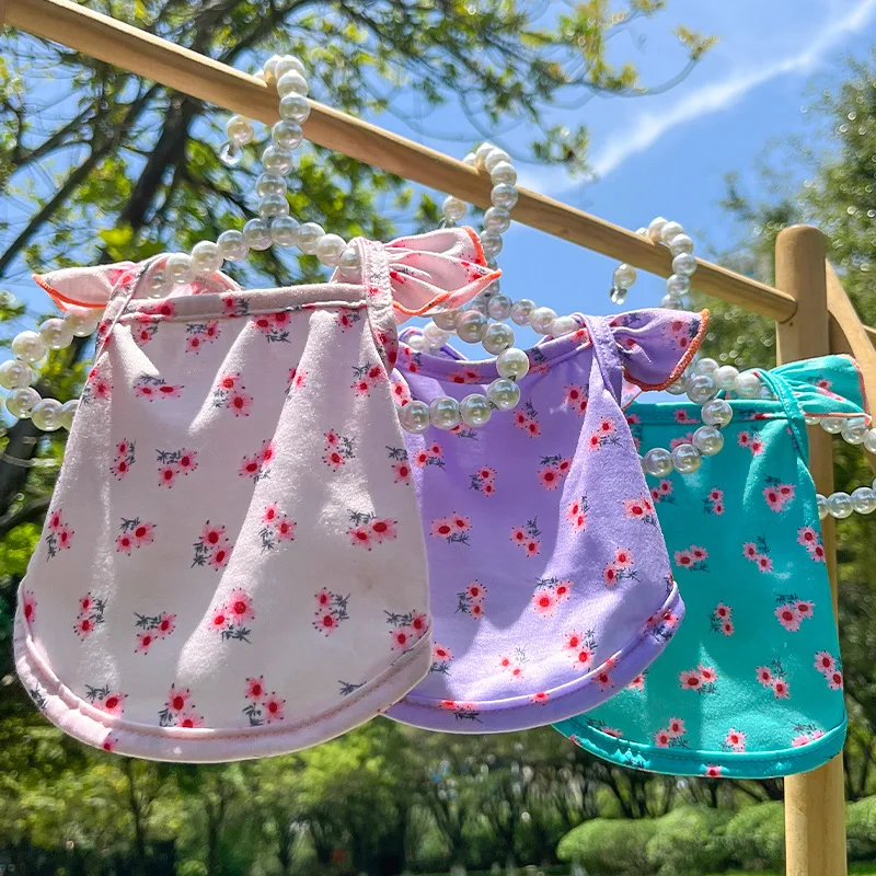 Собака Кошка летающий рукав гриб завивка маленькие цветы Тедди бишон Весна Лето