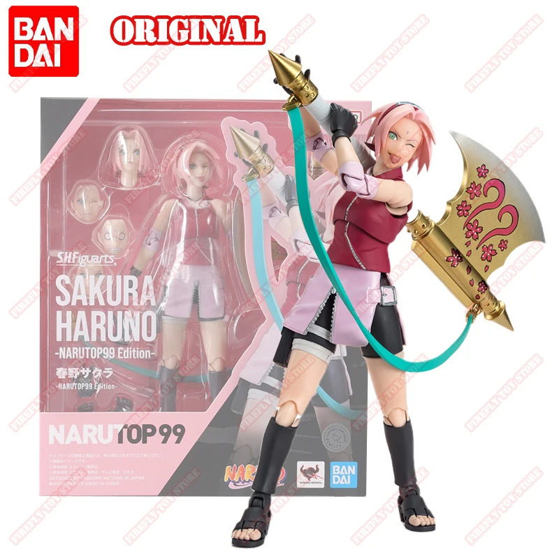 BANDAI оригинальная S.H. Фигурка искусство периферийная игрушка Sasuke Sakura Kakashi Minato Obito