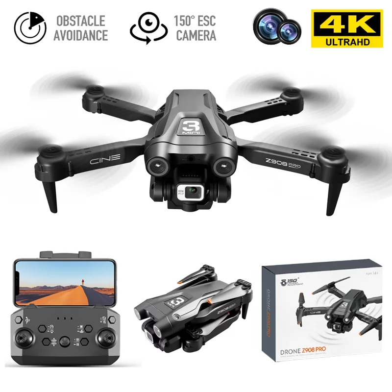 

2022 New Z908 Pro Drone2.4G WIFI Mini Helicopter Professional Obstacle Avoidance Remote Control Quadcopter Toy