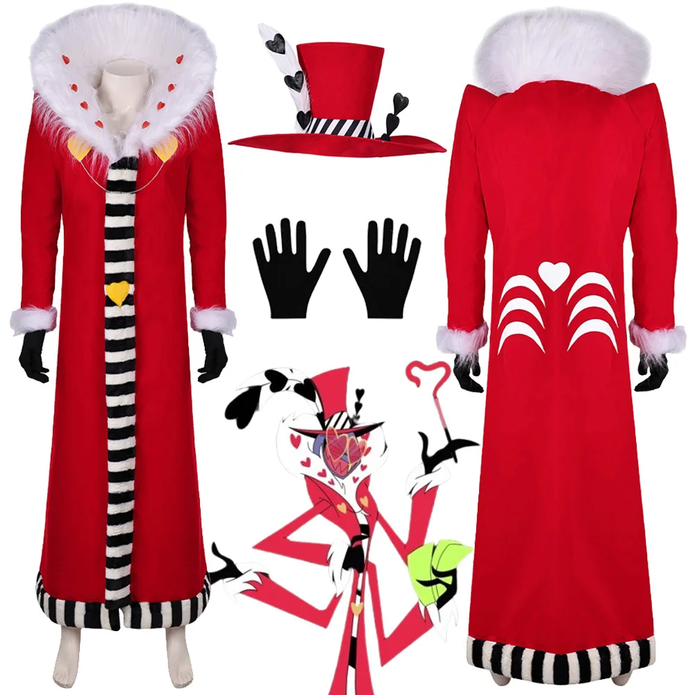 Длинное пальто для косплея Valentino Фэнтезийный костюм мультяшный ад ИНН ролеплей