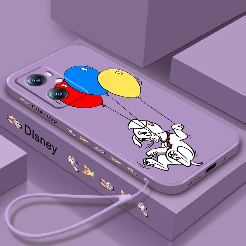 Perdita милый щенок Диснея жидкая левая веревка для OPPO Find Reno 7 6 X6 X5 X3 X2 A98 A96 A15 A53 A74 A72 A5