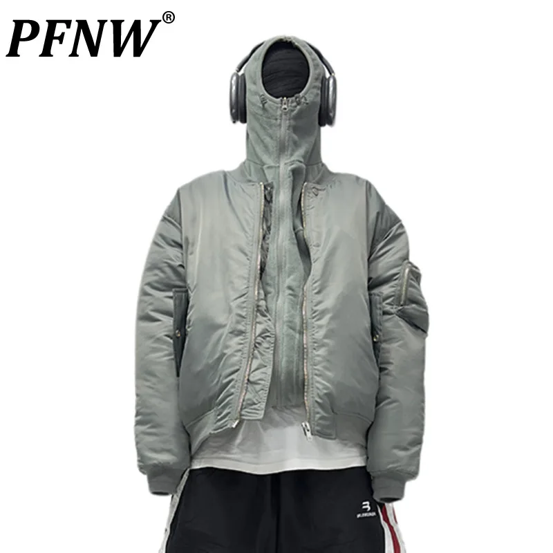 

Мужская куртка на молнии PFNW, свободная повседневная куртка с хлопковым наполнителем, модель 12A7272 на осень и зиму