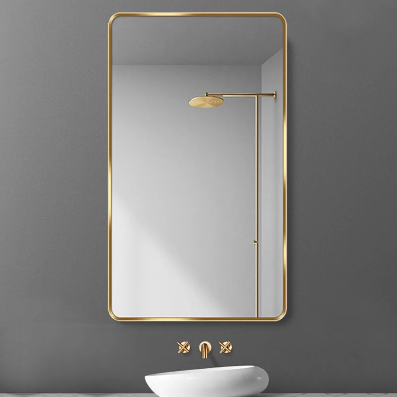 Espejo rectangular de diseño para baño, marco de Metal para montaje en...