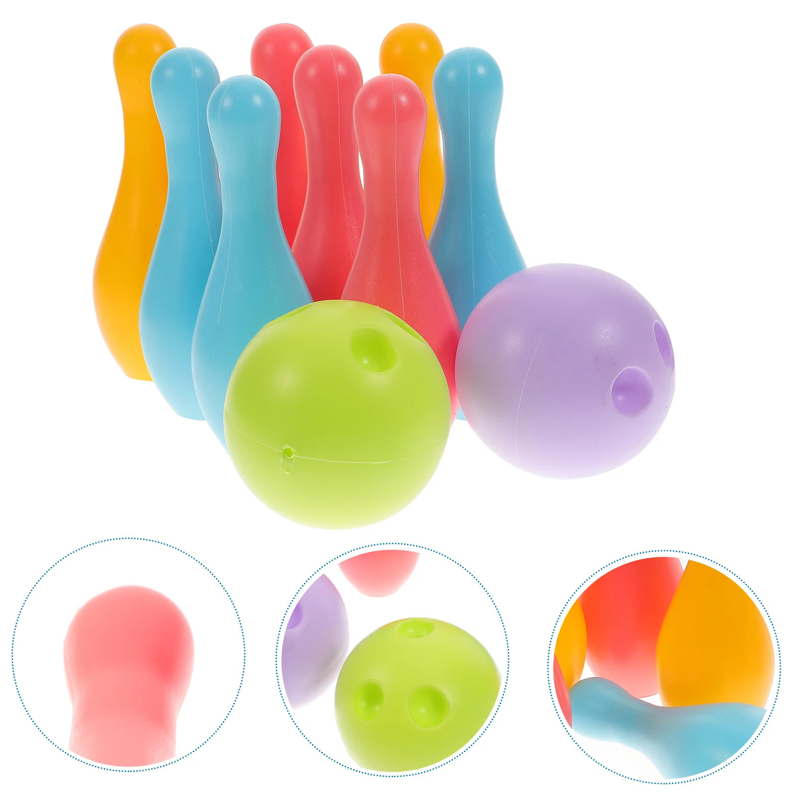 

2 комплекта, пластиковые шарики для боулинга для детей 3-7 лет