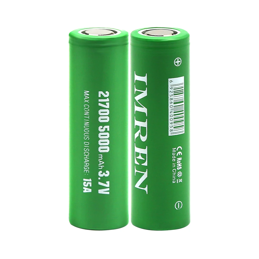 

IMREN New Original 21700 3.7V 5000mAh Discharge 15A Li-ion battery Rechargeable Battery for Flashlights Headlamps Toys