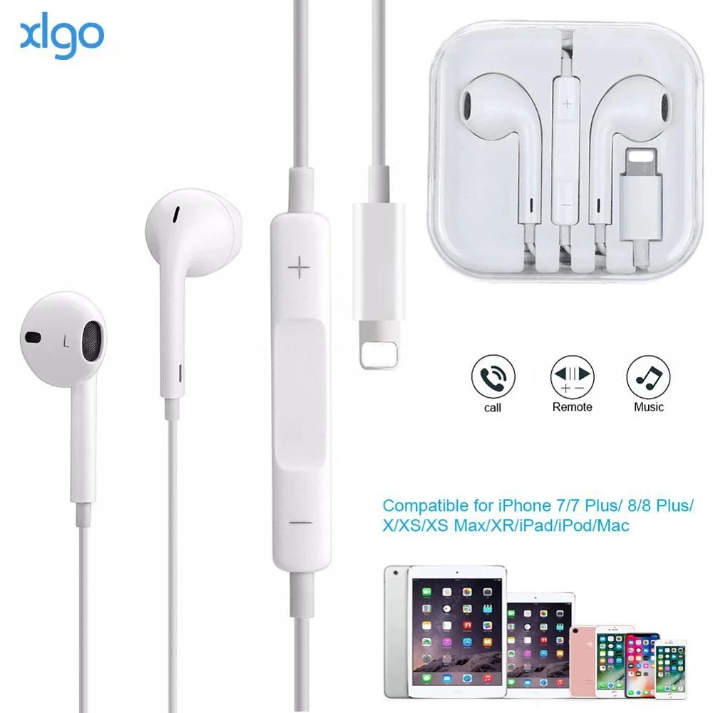 Wired Lightning earphones for iPhone 7 