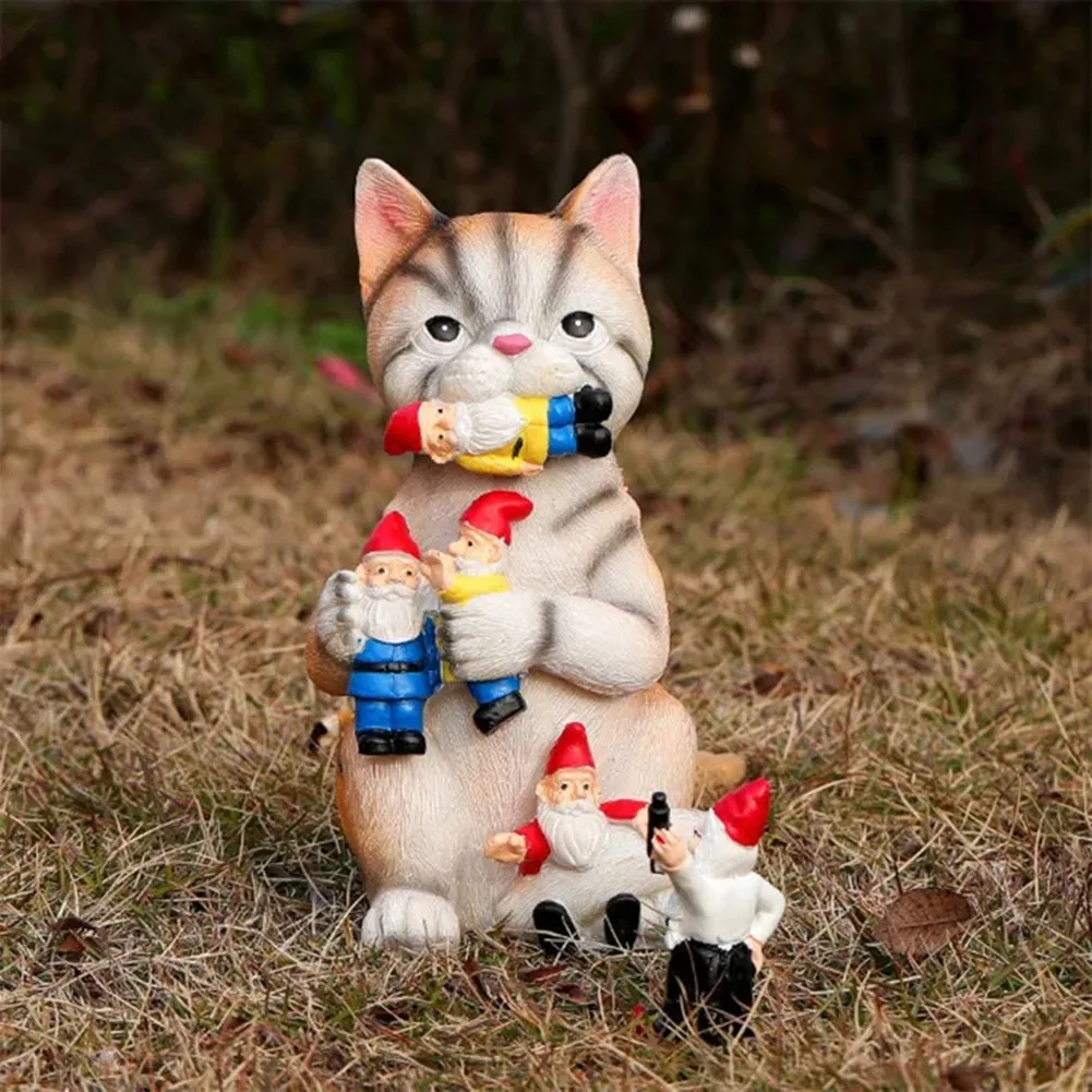 

Креативные милые искусственные украшения из смолы для сада на открытом воздухе, большие поделки для украшения газона, двора, комнаты, балко...