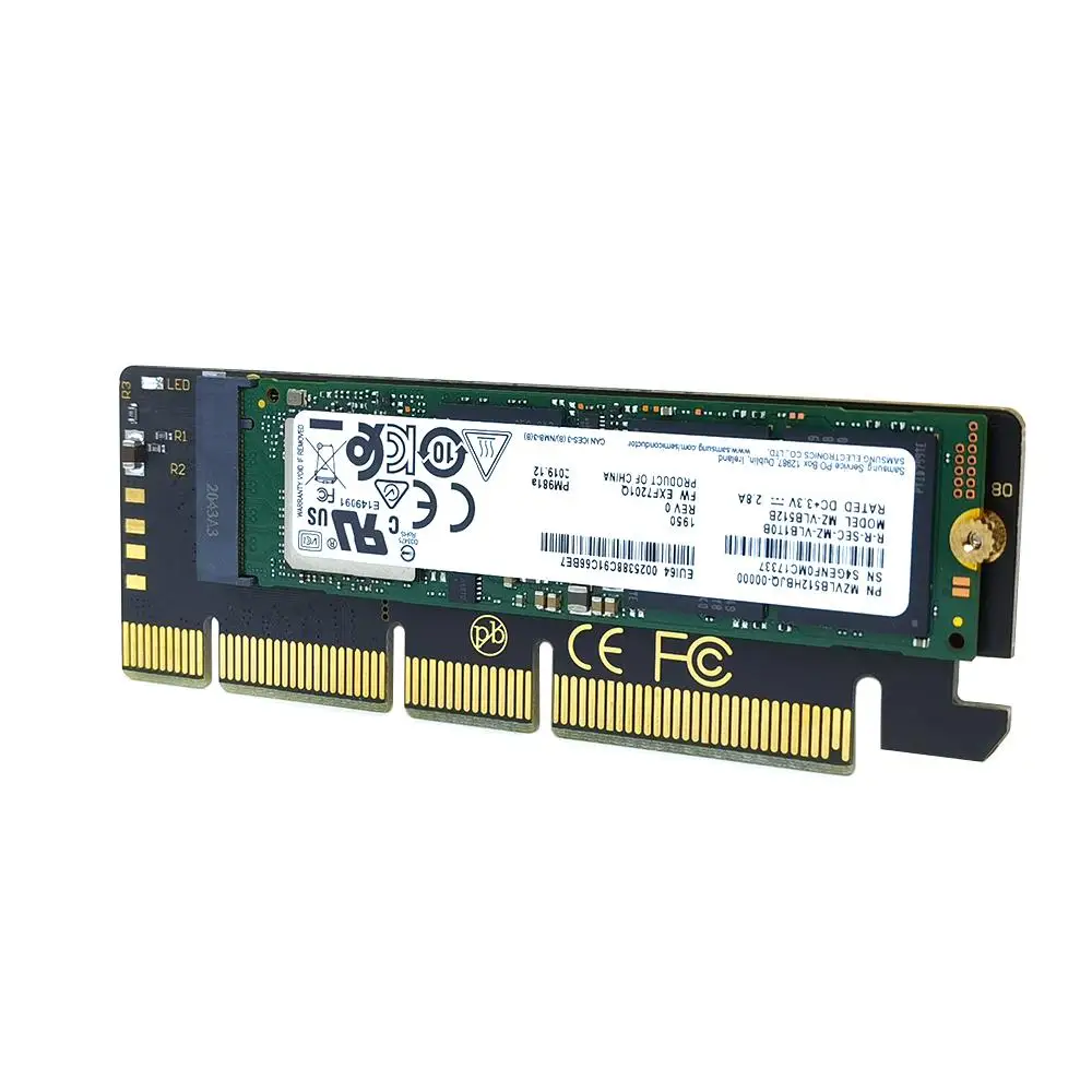 

Карта-адаптер M.2 Nvme Ssd на Pcie 3,0 Pci-e, портативный адаптер Pci-e M.2 для 2230 большой емкости, высокоскоростная Pcie X1 на M.2 карта
