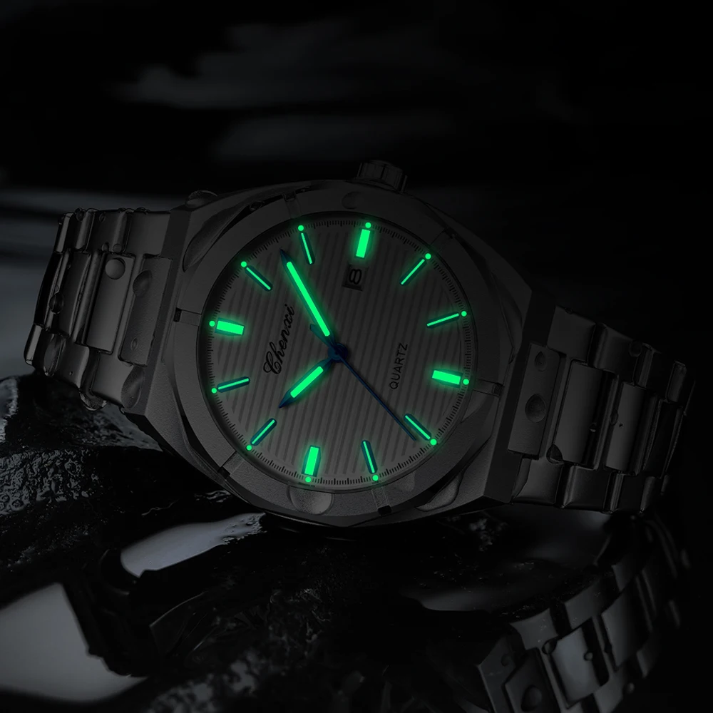 CHENXI спортивные кварцевые часы для мужчин лучший люксовый бренд светящиеся