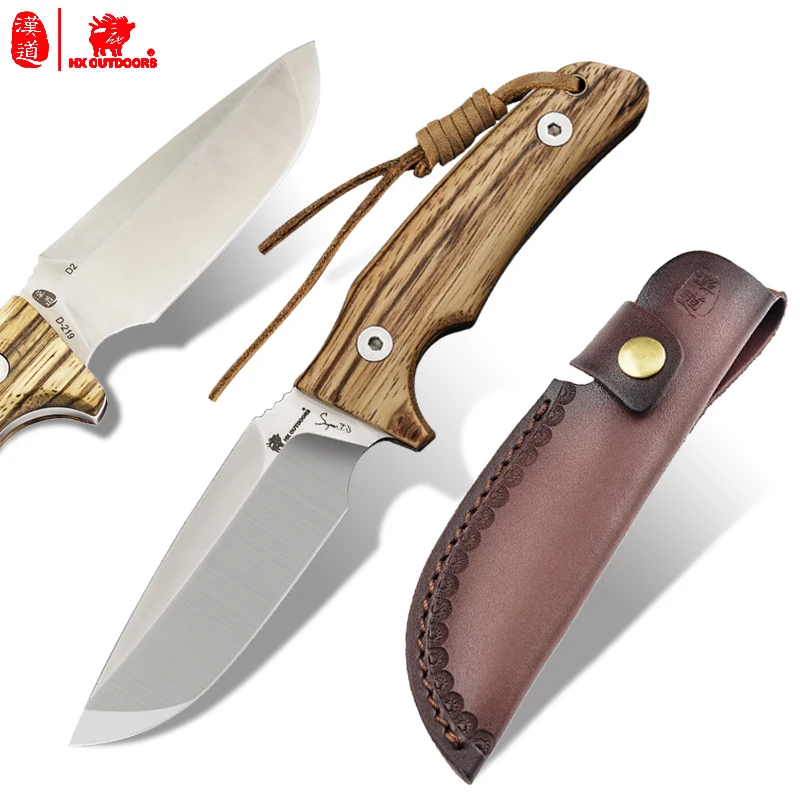 

HX нож для выживания на открытом воздухе закон джунглей высокопрочный D2 стальной прямой нож для охоты на природе кемпинга самообороны EDC инструмент