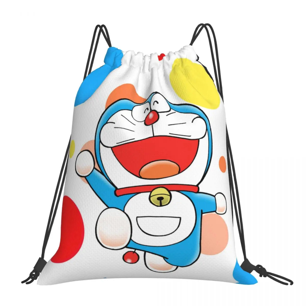 

Glad Cat Doraemon Robot Cat Kawaii Drawstring Bags Travel Shoe Teen Portable Rucksack Pouch