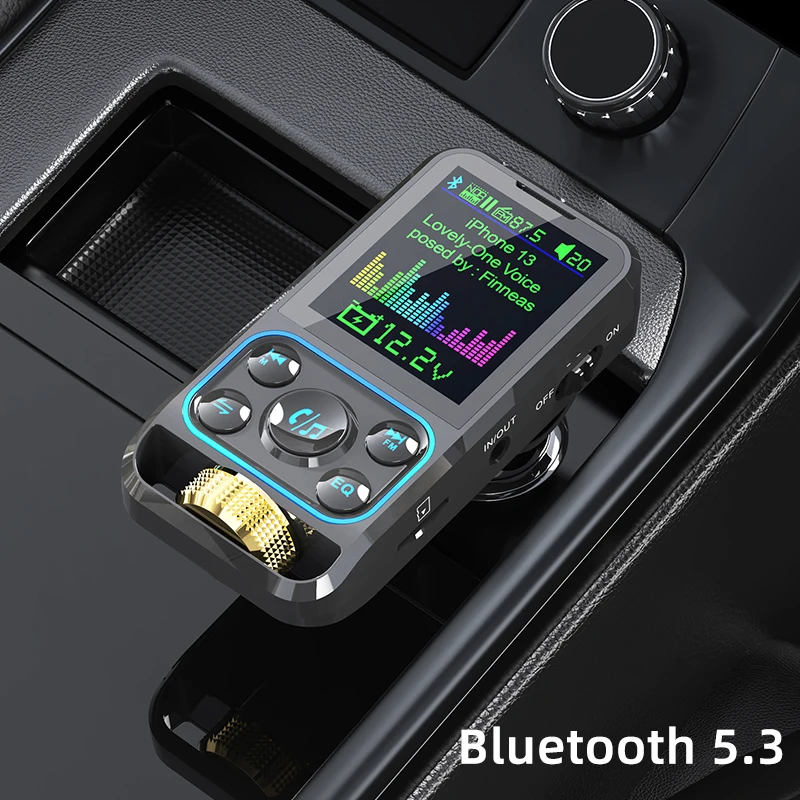 FM-трансмиттер беспроводной автомобильный с поддержкой Bluetooth и быстрой зарядки |