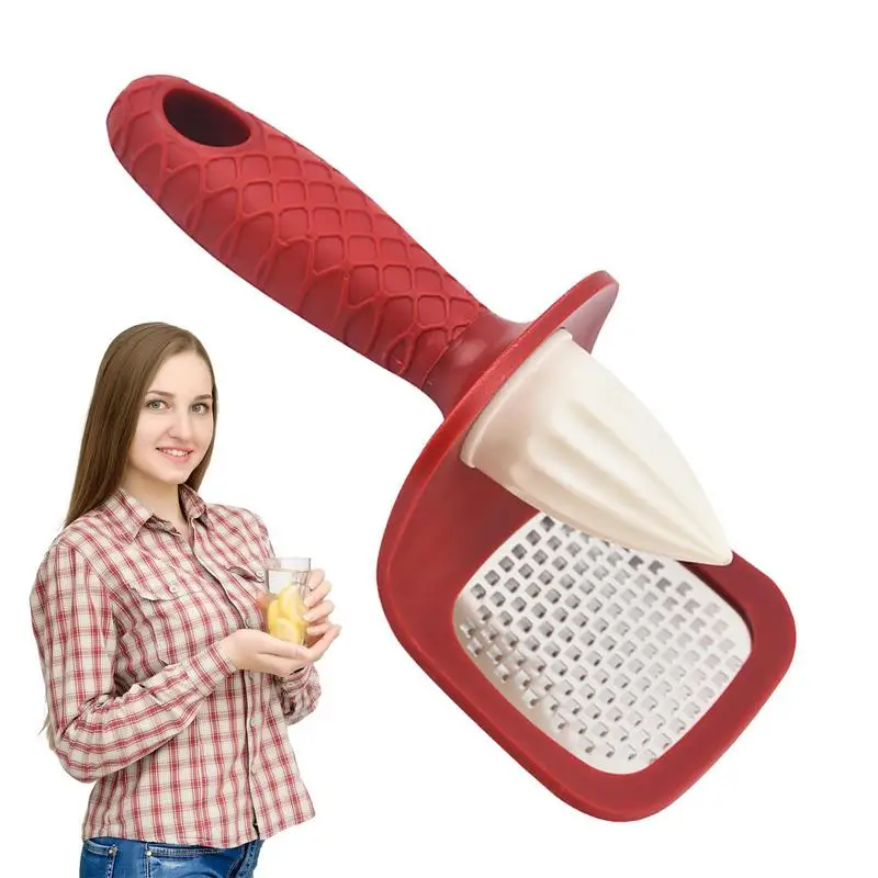 

Соковыжималка для цитрусовых 2 в 1, ручная соковыжималка для лимона, нержавеющая сталь, нескользящий держатель