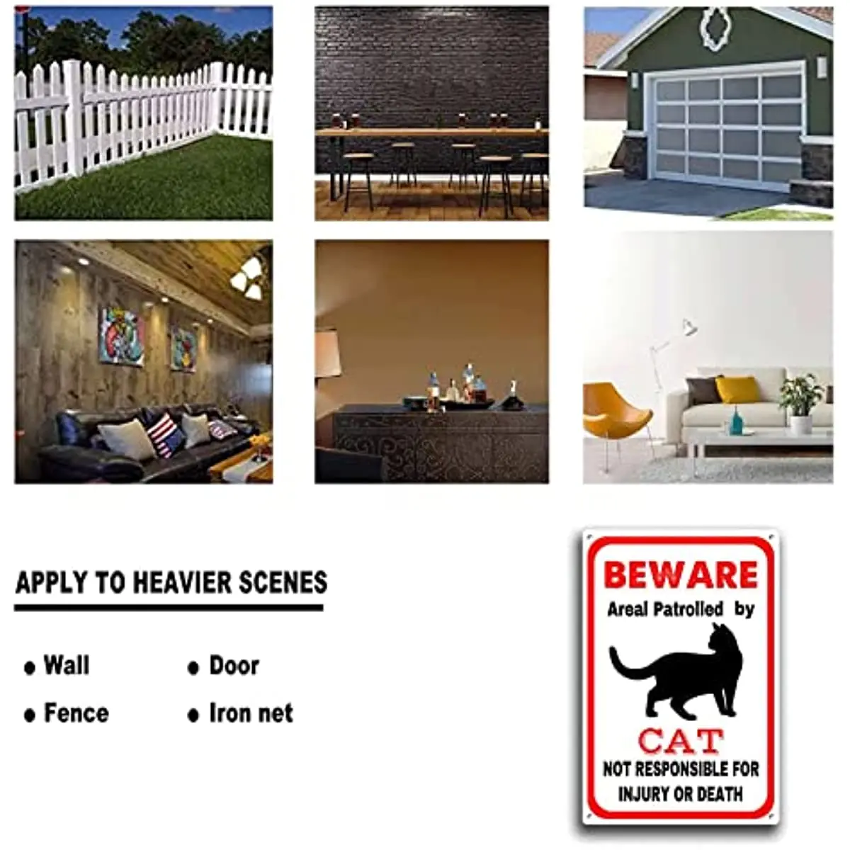 Рисунок 3 - Новый жестяной знак в виде кошки предупреждает