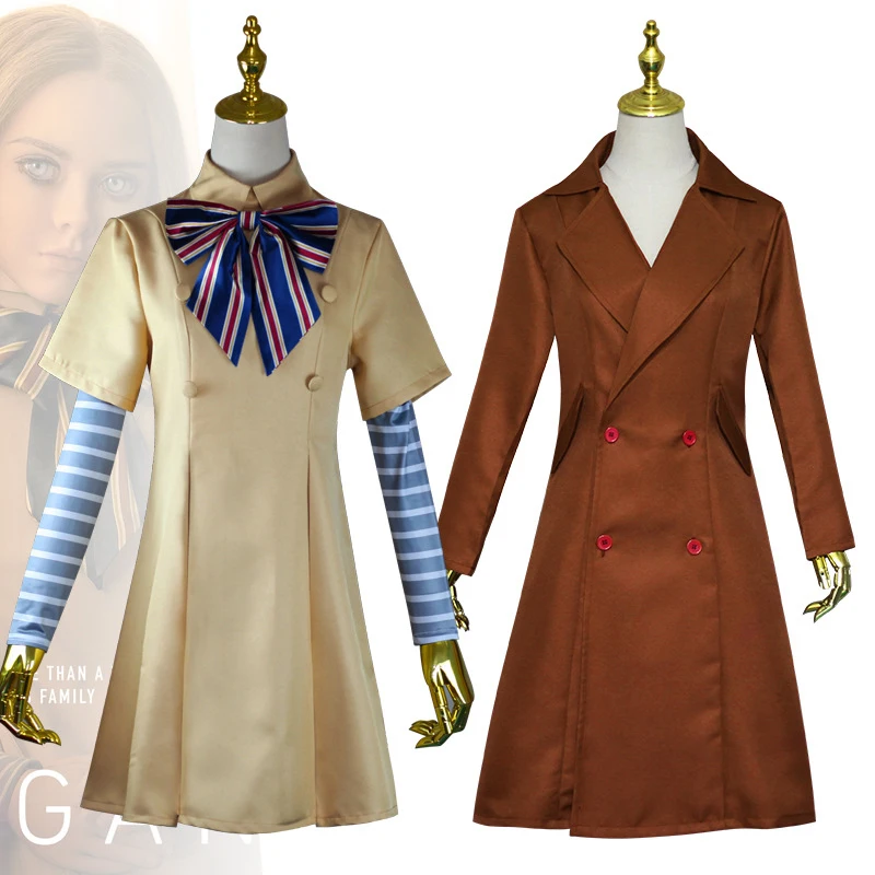 Косплей-костюм M3GAN парик платье Меган кукла ии робот топ носки полный комплект