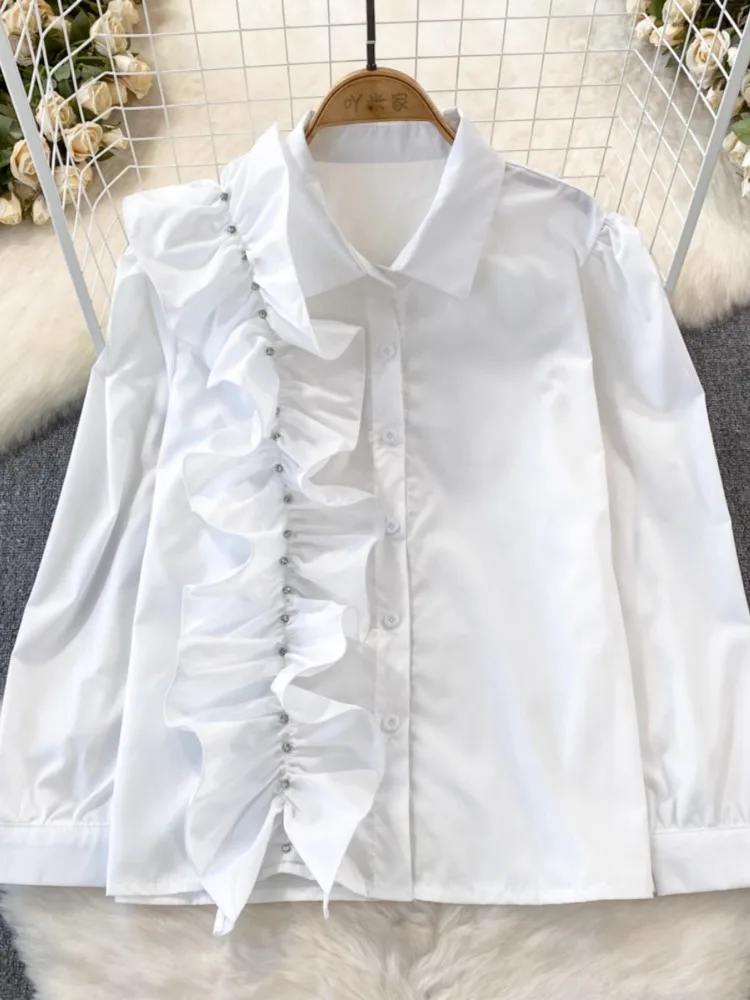 Hikigawa шикарные модные корейские женские весенние новые гофрированные 3D Цветочные