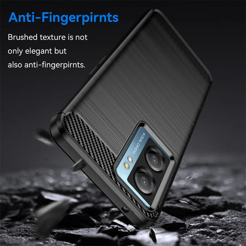 For OPPO A77 4G Case For OPPO A77 Cover Capa Shell Carbon Fiber Soft Silicone Phone Bumper For OPPO A77