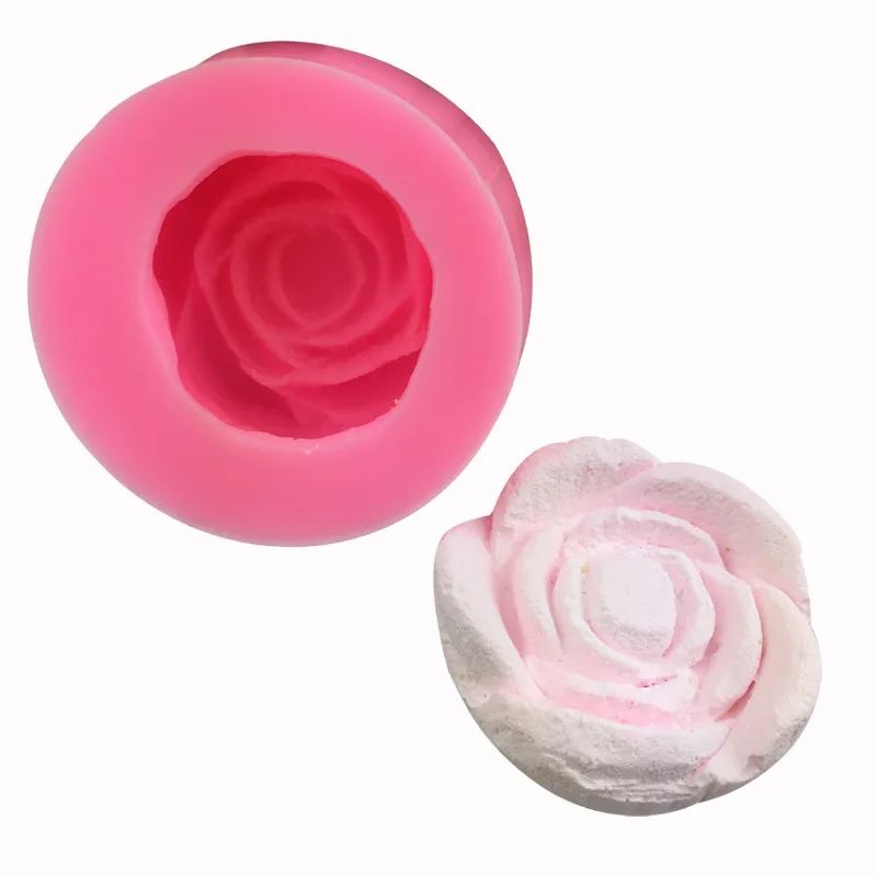 

3D Cake Mold Cupcake Flower Bloom Rose Shape Silicone Fondant Soap Jelly Candy Chocolate Decoration Baking Tool Moulds