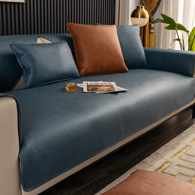 

Waterproof Sofa Cover Technology Cloth Solid Couch Cover Towel Anti-slip Sofa Slip Cushion Multi-Size Sofa Protector Pads