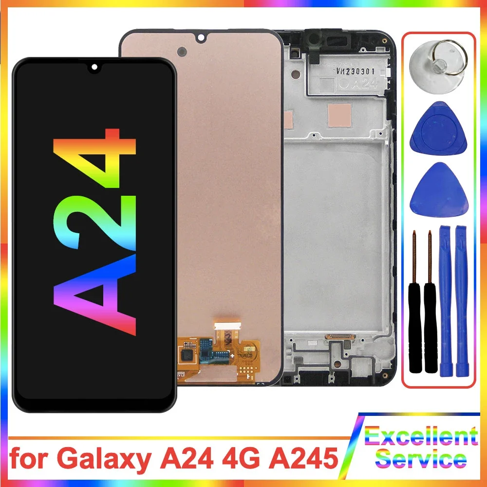 Дисплей Super AMOLED A24 4G для Samsung Galaxy A245F ЖК-дисплей с цифровым преобразователем