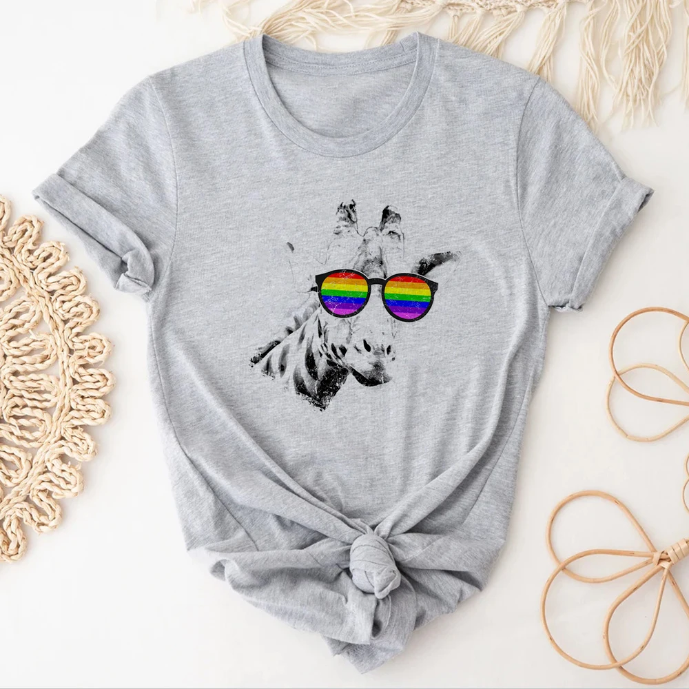 ЛГБТ Лесбиянок Гей бисексуал Топ женский летний Харадзюку японский для девушек