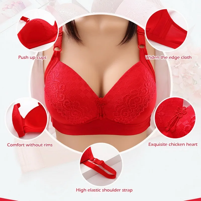 Бюстгальтер пуш-ап женский без косточек простая пикантная тонкая чашка B C нижнее