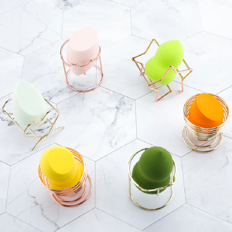 

Storage Holder With Gourd-shaped Beauty BlenderHolder And Powder Puff Organizer Moisture-proof Mold-proof And Breathable
