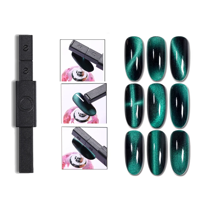 

Multifunctional DIY Nail Design Double Head Pink Nagnetic Cat Eye Pen Stick Nail Art Magnet Cat Eye Tools for Nails