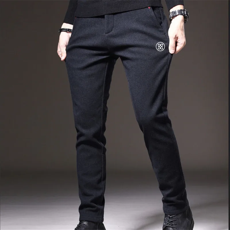Winter 2022 Men's Golf Attire Men's Sports Suede Pants Golf Pants High Quality Men's Pants Casual Suit Pants