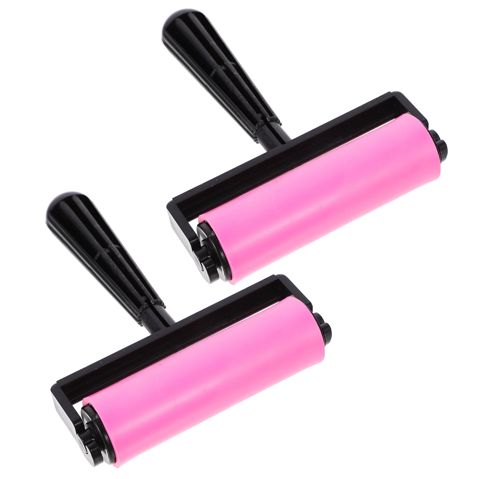 

2 шт. розовые ролики, маленькие принадлежности для рукоделия, резиновый инструмент, пластиковый клей, товары для печати