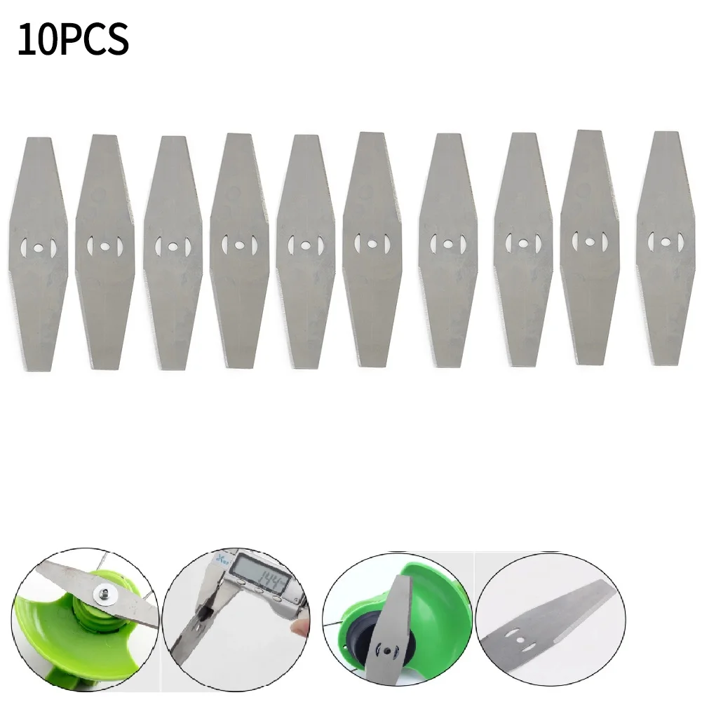 

10pcs Metal Grass String Trimmer Head Replacement Saw Blades Lawn Mower Fittings Replacement Saw Blade For Cutting Grass Blade