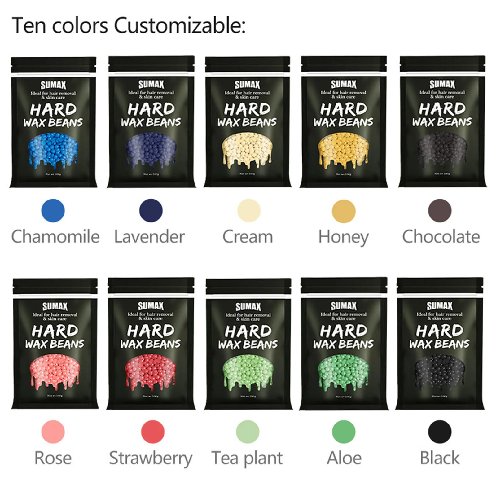 

100g Hard Wax Beans For Hair Removal Convenient Hair Removal Tool Easy To Use Suitable For Full Body Bikini Unisex