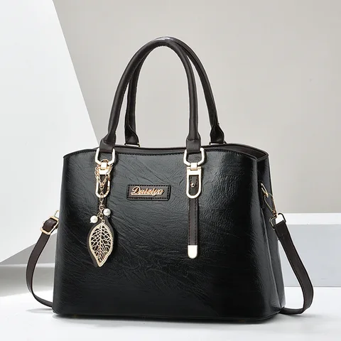 Винтажная женская сумка через плечо с верхней ручкой, дамская сумочка в стиле ретро, модный тоут на плечо и кошелек для покупок