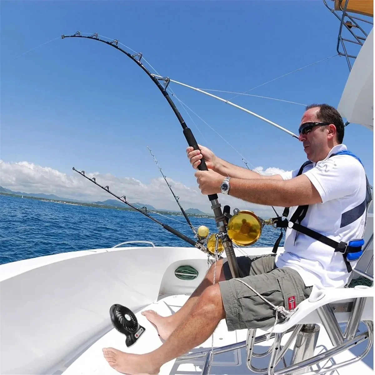 Портативный перезаряжаемый светодиодный вентилятор воздушный охладитель