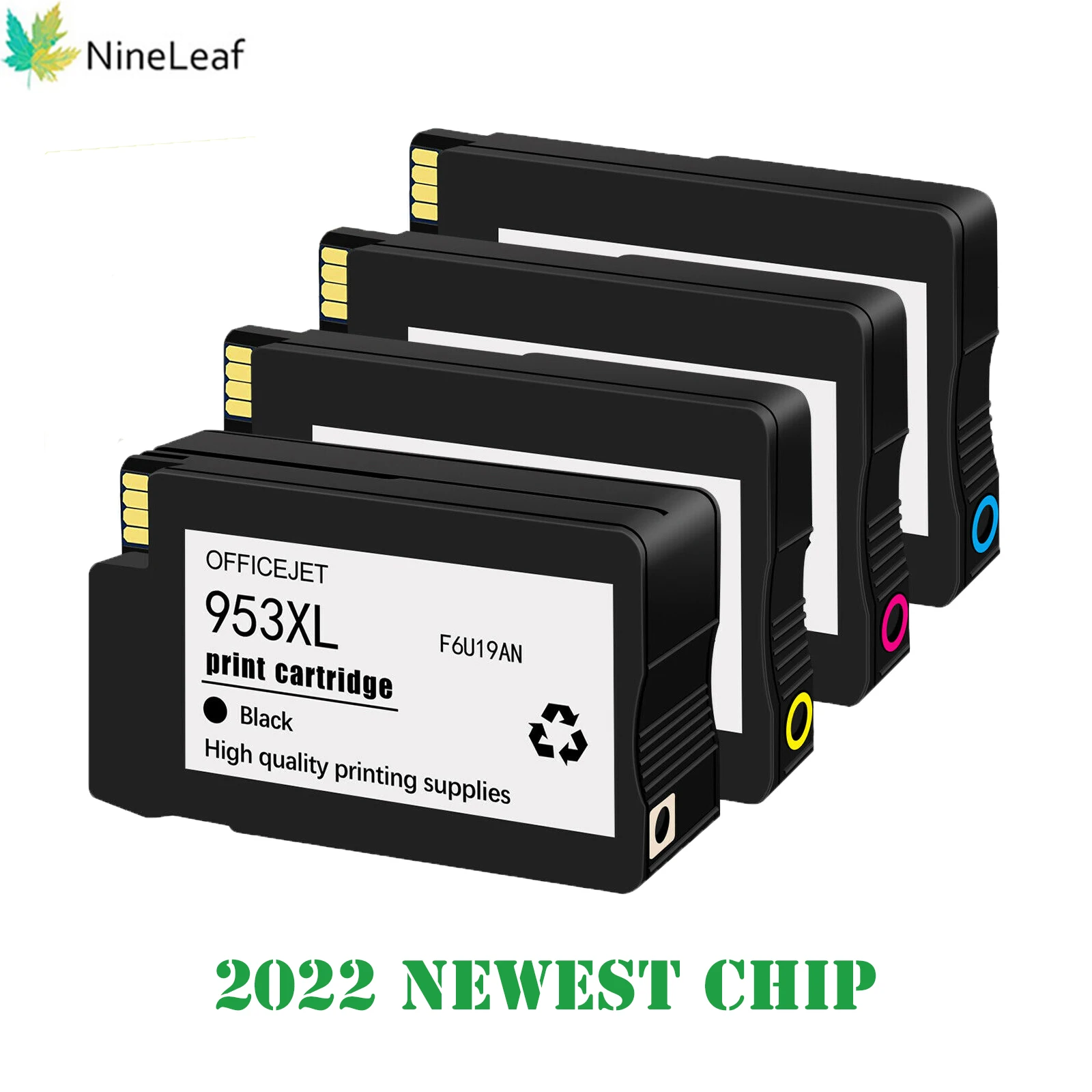 

Черный Пурпурный Желтый картридж NineLeaf 953XL 953 для HP Officejet Pro 7740 8210 8218 8710 8715 8716 8718